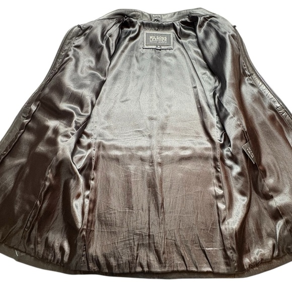 Wilsons Leather Pelle Studio Womens Black Leather Jacket Size M *Read - Picture 5 of 11